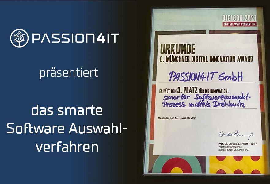 Platz 3 beim Münchner Digital Innovation Award!